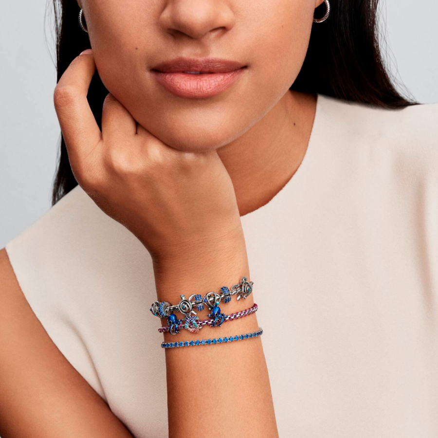 bracciale-a-catena-con-cordino-viola-593816c03 bracciale-a-catena-con-cordino-viola-593816c03