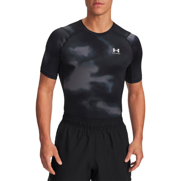Under Armour Vtements de sport Noir - T-shirt imprim HG - S - Ref 50 €
