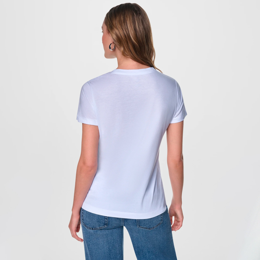 t-shirt-dkny-a-logo-superpose-imprime-journal t-shirt-dkny-a-logo-superpose-imprime-journal