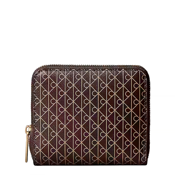 Calvin Klein Portefeuille carr avec fermeture clair sur tout le pourtour protection RFID et logo - U Multicolore- Ref 63 €
