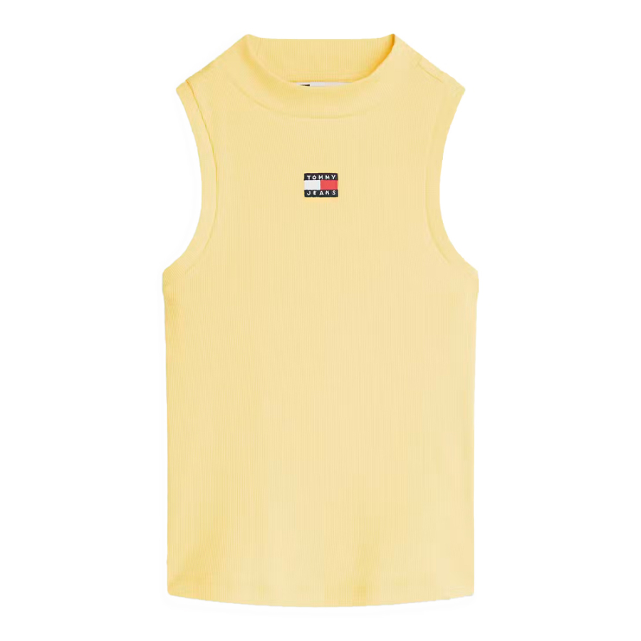 slim-badge-rib-mock-t-shirt slim-badge-rib-mock-t-shirt