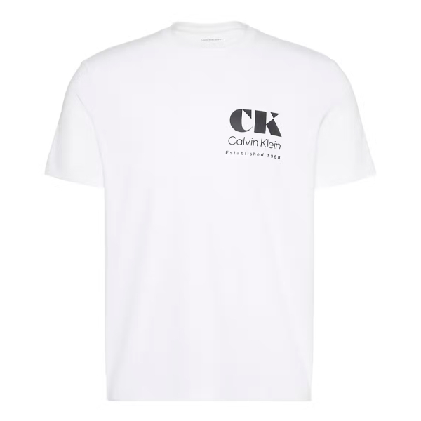 Calvin Klein T-shirts Blanc - T-SHIRT MOTIFS DE STATIONNEMENT - L - Ref 36 €