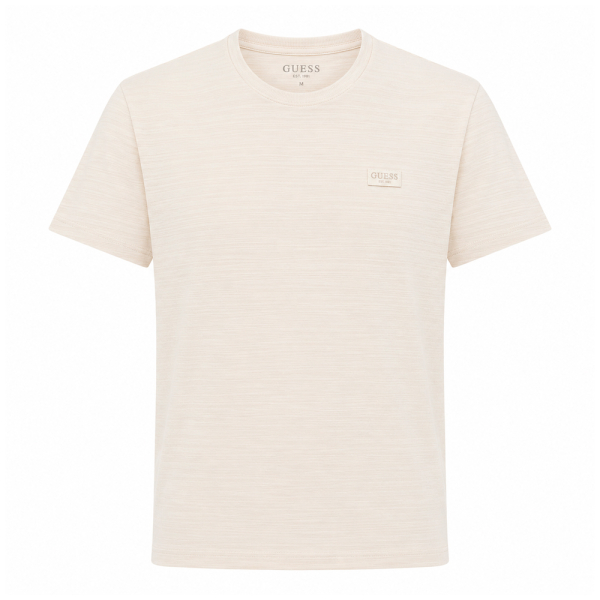 Guess T-shirts Beige - T-SHIRT TEXTUR CN SS - M - Ref 36 €