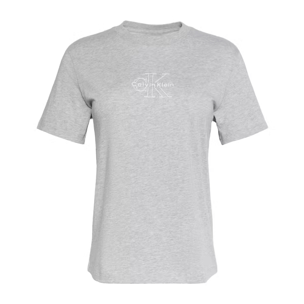 Calvin Klein T-shirts hauts et polos Gris - T-SHIRT MONOLOGO CLASSIQUE DE SAISON - S - Ref 27 €