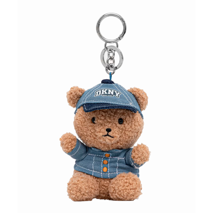 portachiavi-in-denim-con-orsetto-di-peluche-in-scatola portachiavi-in-denim-con-orsetto-di-peluche-in-scatola