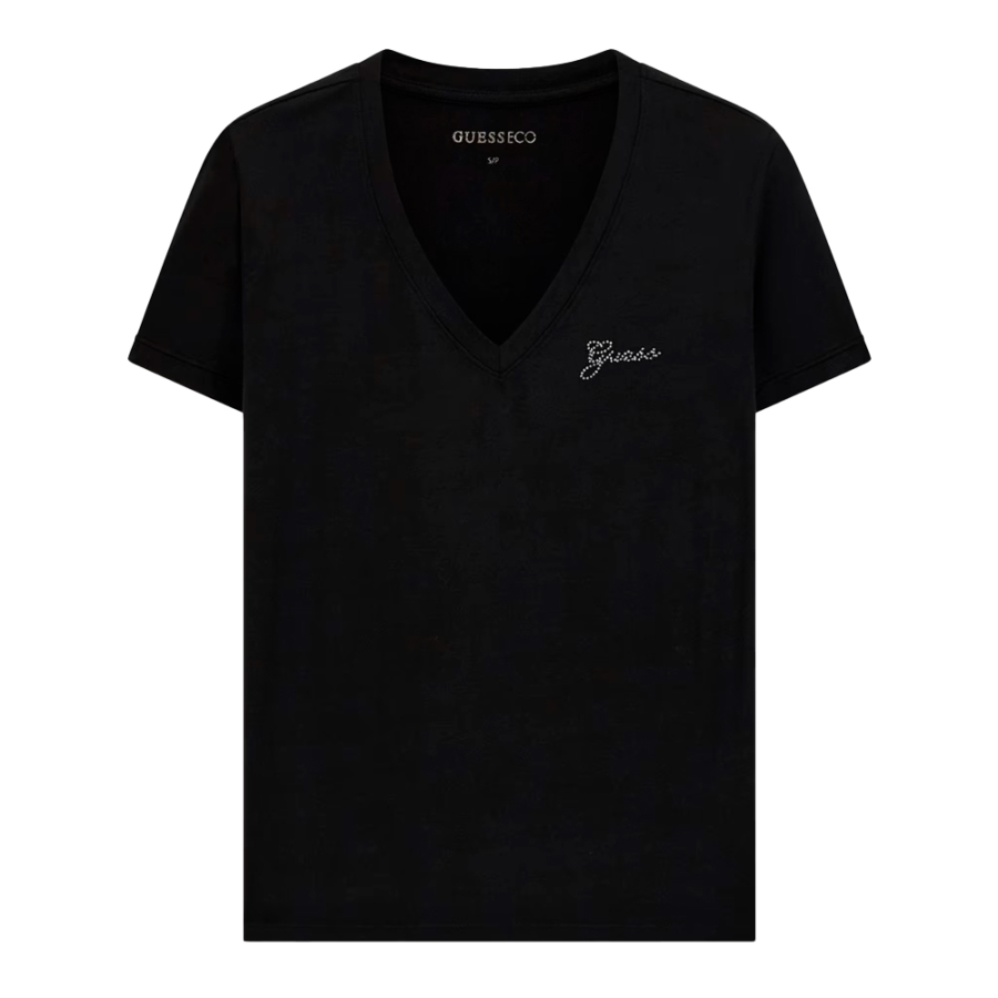 t-shirt-con-logo-in-strass t-shirt-con-logo-in-strass