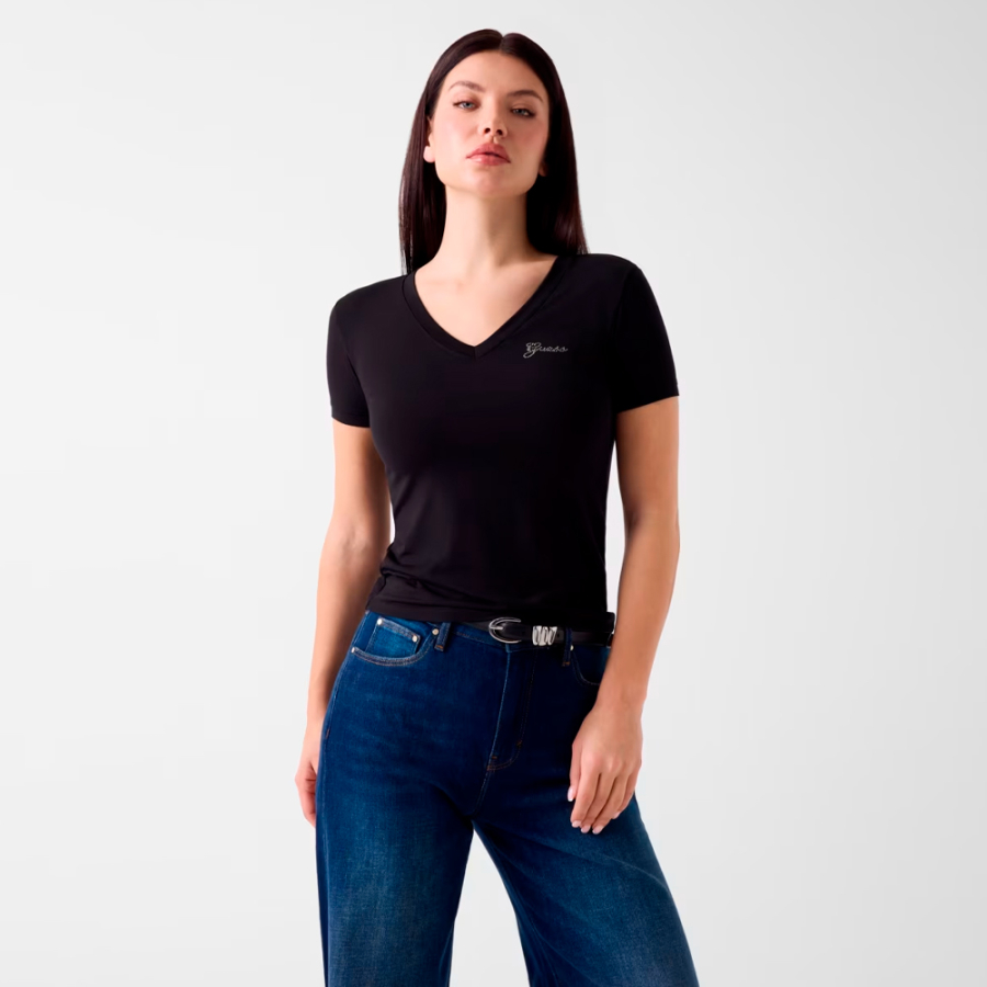 t-shirt-con-logo-in-strass t-shirt-con-logo-in-strass