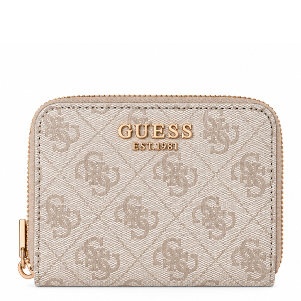 Guess Mini portefeuille Laurel avec logo 4G - UNICAN Crme- Ref 45 €