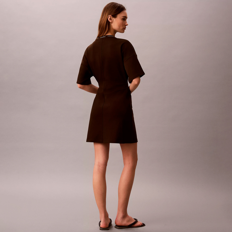 milano-stitch-draped-shirt-dress milano-stitch-draped-shirt-dress