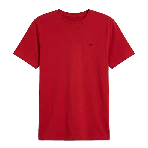 Calvin Klein T-shirts Rouge - T-SHIRT MONOGRAMME CLASSIQUE - M - Ref 31 €