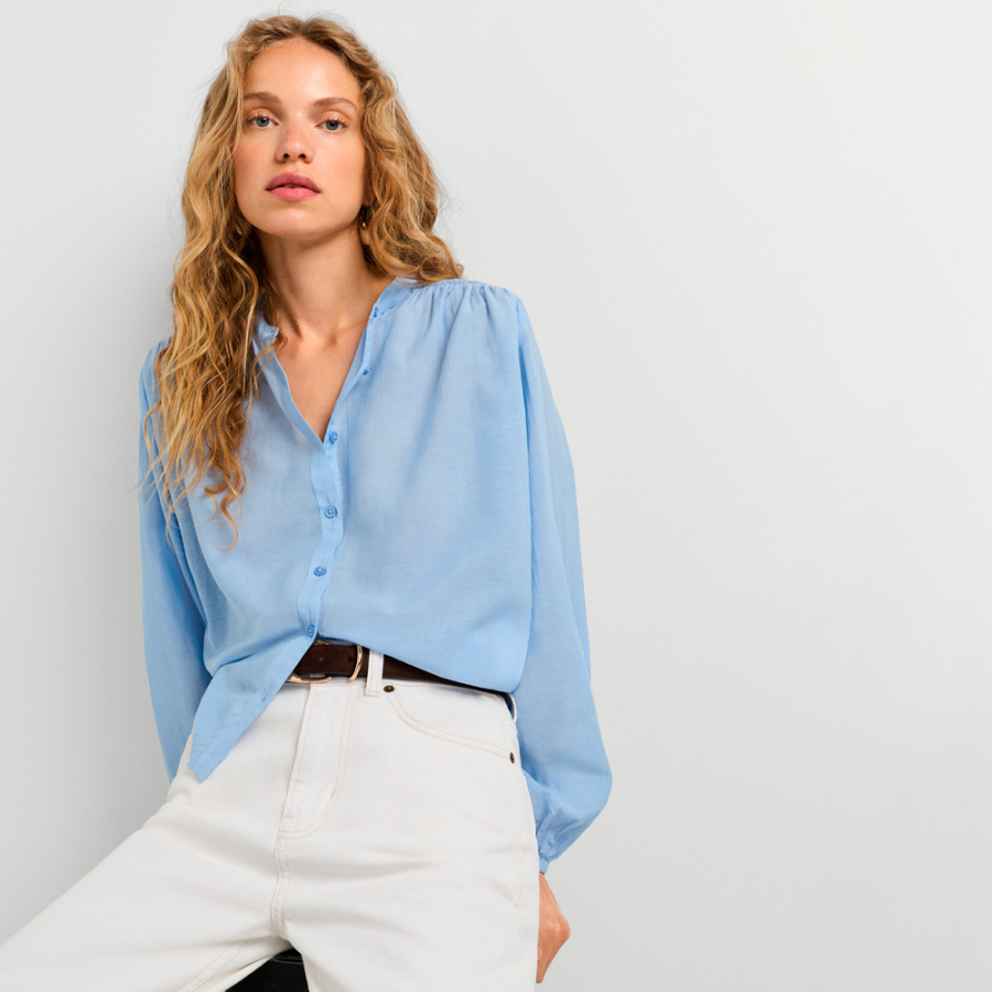 blusa-fluida-cuello-mao blusa-fluida-cuello-mao