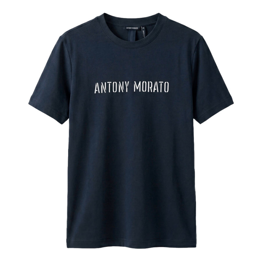 regular-fit-t-shirt-with-matte-silver-logo regular-fit-t-shirt-with-matte-silver-logo