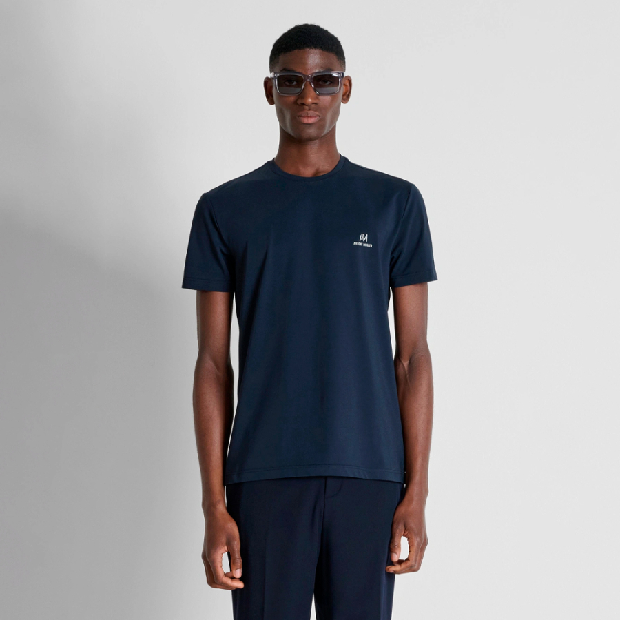 super-slim-fit-t-shirt-with-reflective-logo super-slim-fit-t-shirt-with-reflective-logo
