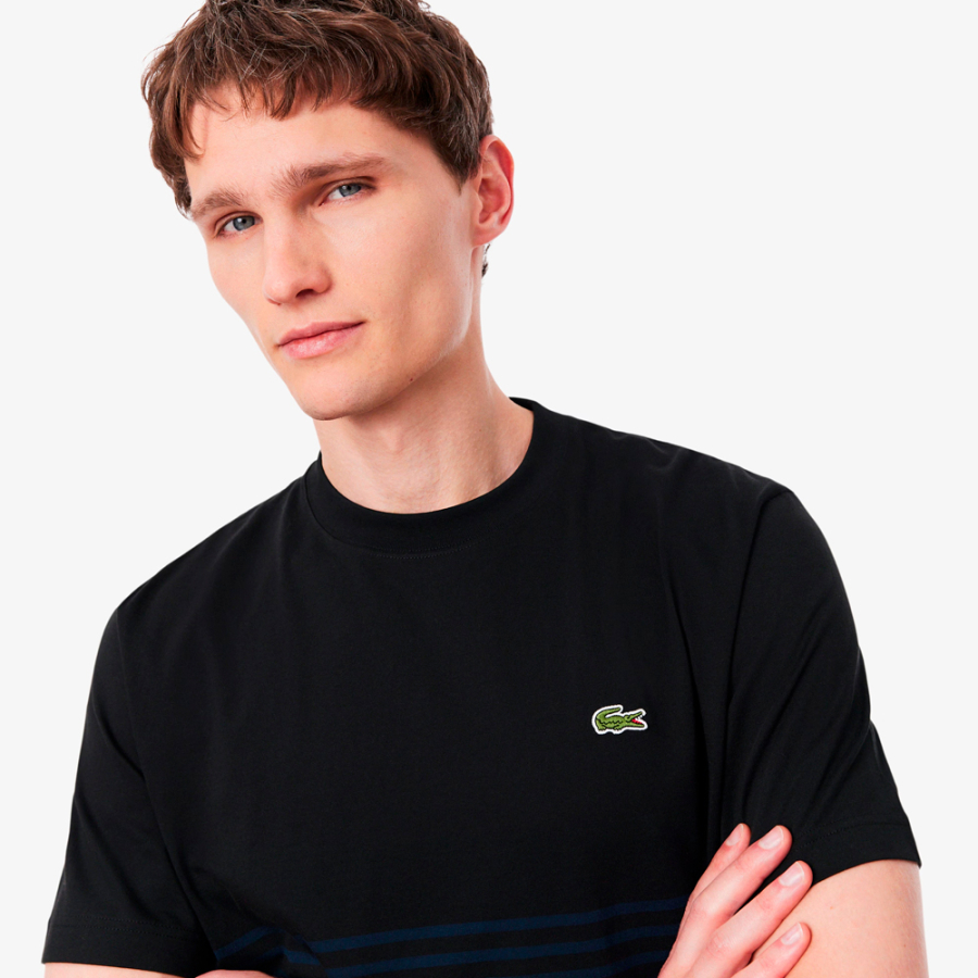 farbblock-gestreifter-strickpullover-t-shirt farbblock-gestreifter-strickpullover-t-shirt