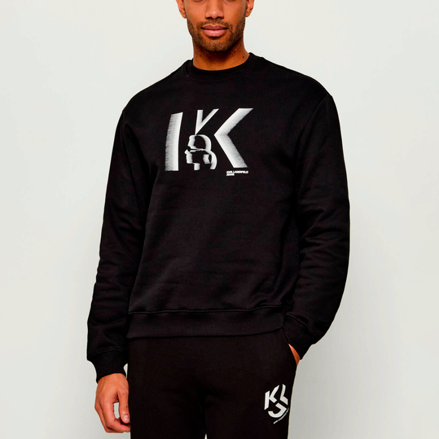 t-shirt-regolare-con-logo-k-felpa
