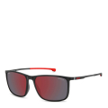 003/H4-MATT BLACK/RED MIRROR