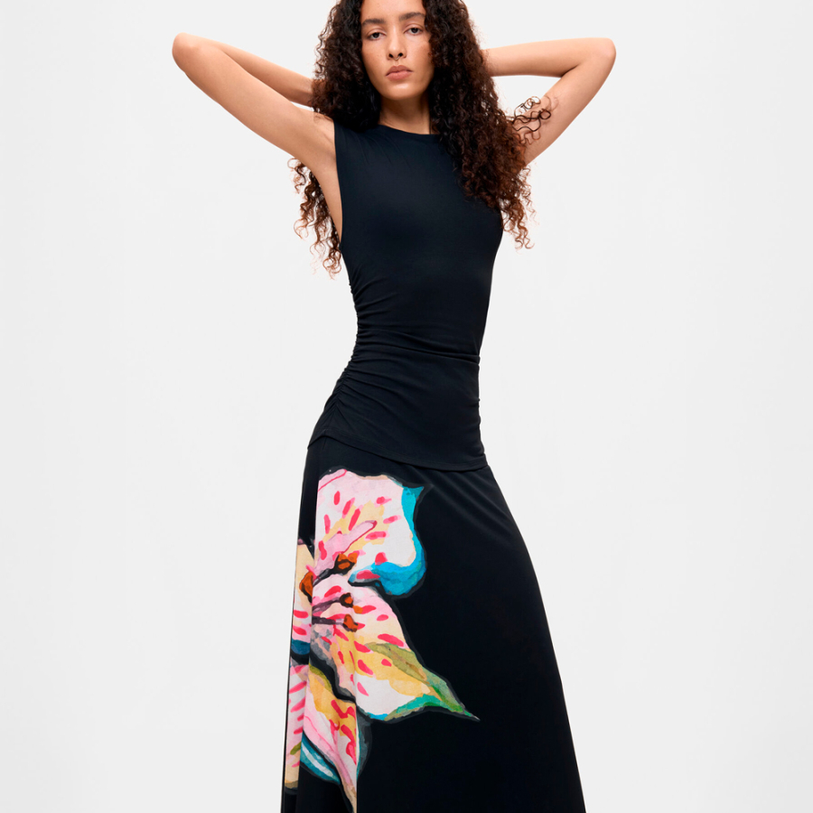 asymmetrical-floral-dress