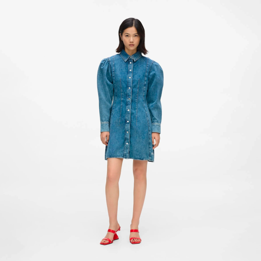 abito-in-denim-con-maniche-a-sbuffo abito-in-denim-con-maniche-a-sbuffo